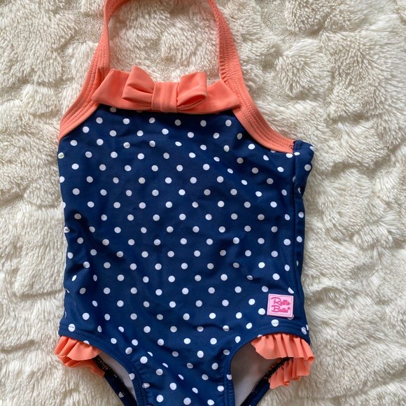 Ruffle Butts bathing suit and hat - Picture 2 of 6